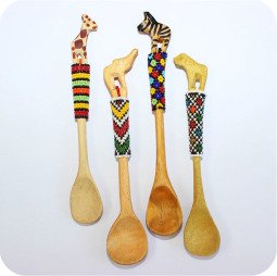 Beaded Wooden Spoon